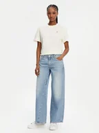 Spodnie damskie - Mustang Jeansy Medley 1016216 Niebieski Wide Leg - miniaturka - grafika 1