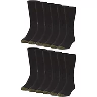 Skarpetki damskie - Gold Toe Męskie skarpety Harrington Crew Multipary (12 szt.), Black (12-pairs), L - miniaturka - grafika 1