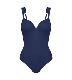 Triumph Damski kostium kąpielowy Summer Glow OWP sd, True Navy, 42D, Granatowy (True Navy), 42 - Stroje kąpielowe - miniaturka - grafika 1