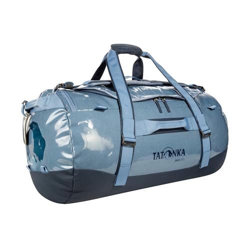 Tatonka Barrel 85 l - wodoodporna torba podróżna z funkcją plecaka, dużym otworem, wyściełanym dnem i zamykanym zamkiem błyskawicznym, niebieski (Elemental Blue), 85 Liter, Wytrzymała torba podróżna z