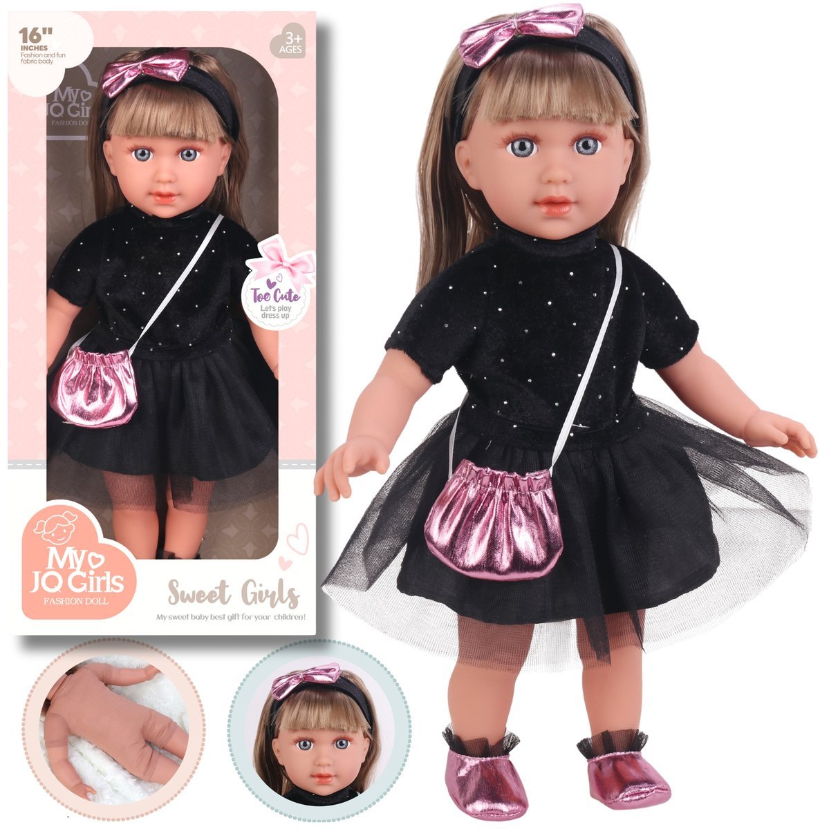 Lalka Dziewczynka 40 Cm Jak Żywa Córeczka Realistyczna Akcesoria Prezent 3+
