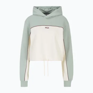 Bluza damska FILA Laagna Blocked Hoody jadeite/antique white - Bluzy damskie - miniaturka - grafika 1
