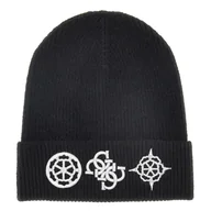 Czapki damskie - Damska Czapka zimowa GUESS BEANIE AW5177POL01-BLA – Czarny - miniaturka - grafika 1