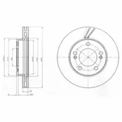 Tarcze hamulcowe - Tarcza hamulcowa DELPHI BG4206 - miniaturka - grafika 1
