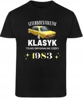Koszulki męskie - T-SHIRT MĘSKI 40 URODZINY CZTERDZIESTKA PREZENT KOSZULKA CZARNA R-XXL A39 - miniaturka - grafika 1