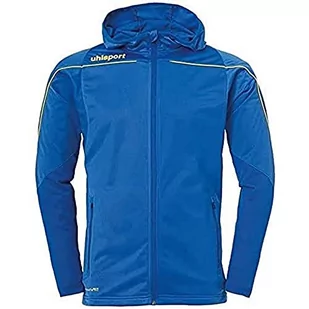 uhlsport Dziecięca kurtka Stream 22 Track Hood kurtka, lazurowy niebieski/limonkowy żółty, 164 - Kurtki i płaszcze dla chłopców - miniaturka - grafika 1