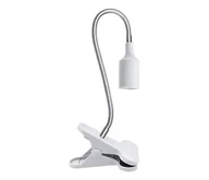 Lampy stojące - Elastyczna Lampa stołowa z klipsem CLIP 1xE27/30W/230V biały - miniaturka - grafika 1