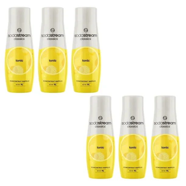 6x Syrop koncentrat SODASTREAM Tonic Tonik do saturatora do wody gazowanej