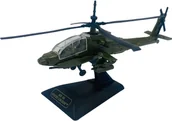 Samoloty i helikoptery - Śmigłowiec Boeing AH-64 Apache Longbow model podstawka METAL Motormax - miniaturka - grafika 1