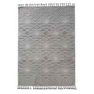 Dywany - Dywan z frędzlami Alicante pętelkowy beżowy 160 x 220 cm - miniaturka - grafika 1