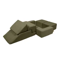 Suche baseny - Wielofunkcyjny Plac Zabaw dla Dzieci, Aesthetic Bricks Set, Khaki - miniaturka - grafika 1