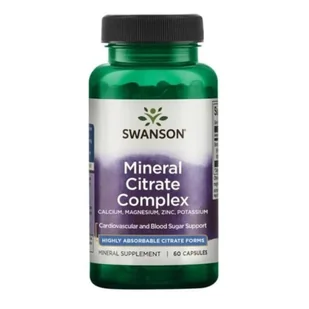 SWANSON Multi Mineral Citrate Complex 60 kaps. - Witaminy i minerały - miniaturka - grafika 1