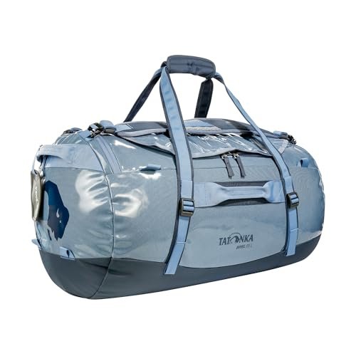 Tatonka Barrel 65 l - wodoodporna torba podróżna z funkcją plecaka, dużym otworem, wyściełanym dnem i zamykanym zamkiem błyskawicznym, niebieski (Elemental Blue), 65 Liter, Wytrzymała torba podróżna z