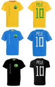 Koszulki sportowe męskie - Koszulka BRAZYLIA PELE 10 Jr - miniaturka - grafika 1