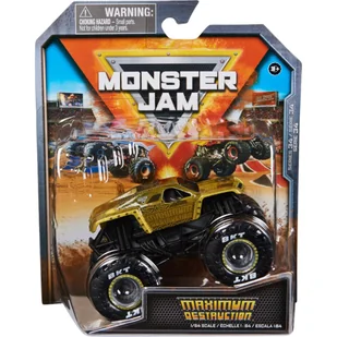MONSTER JAM AUTO TERENOWE SPIN MASTER SERIA 34 MAXIMUM DESTRUCTION 1:64 - Samochody i pojazdy dla dzieci - miniaturka - grafika 1