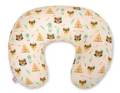 Poduszki do karmienia - Poduszka rogal do karmienia fasolka rozbieralna- tipi kremowe - miniaturka - grafika 1