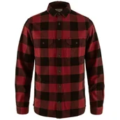 Koszulki sportowe męskie - Koszula męska Fjällräven Övik Heavy Flannel Shirt M Rozmiar: XL / Kolor: czerwony/czarny - miniaturka - grafika 1