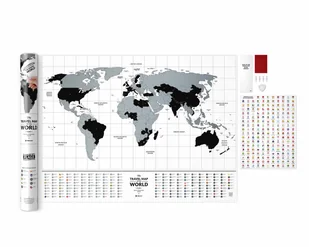 Mapa Zdrapka Flagii Świata - Materiały pomocnicze dla uczniów - miniaturka - grafika 1