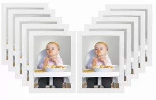 Zestaw ramek do zdjęć 10x15 cm 10 szt ze szkłem białe BD art - Ramki na zdjęcia Zestaw ramek do zdjęć 10x15 cm 10 szt ze szkłem białe BD art - Ramki na zdjęcia - miniaturka - grafika 1