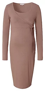 Noppies Sukienka damska ASA Ultra Soft Nursing Ls, Deep Taupe - N133, XXL - Sukienki ciążowe - miniaturka - grafika 1