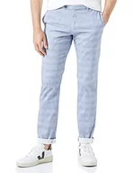 Spodenki męskie - bugatti Męskie spodnie typu slack, Niebiesko-szary-330, 35W / 34L - miniaturka - grafika 1