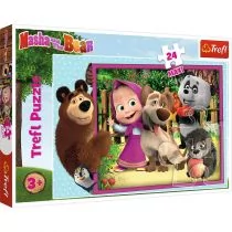 Trefl Puzzle 24 maxi Masza i Niedźwiedź - Puzzle - miniaturka - grafika 1