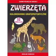 Edukacja przedszkolna - Zwierzęta. Kolorowanki grafomotoryczne - miniaturka - grafika 1
