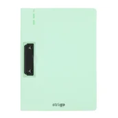 Deski z klipsem - Deska z klipsem bocznym Strigo A4 miętowa clipboard podkładka do pisania - miniaturka - grafika 1