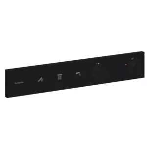 HANSGROHE 15381670 RainSelect Bateria termostatyczna do 3 odbiorników, podtynkowa, element zewnętrzny Czarny Matowy - Baterie podtynkowe - miniaturka - grafika 1