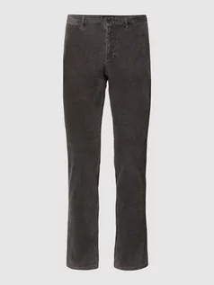 Spodnie męskie - Spodnie sztruksowe z wpuszczanymi kieszeniami w stylu francuskim model ‘DENTON’ - grafika 1