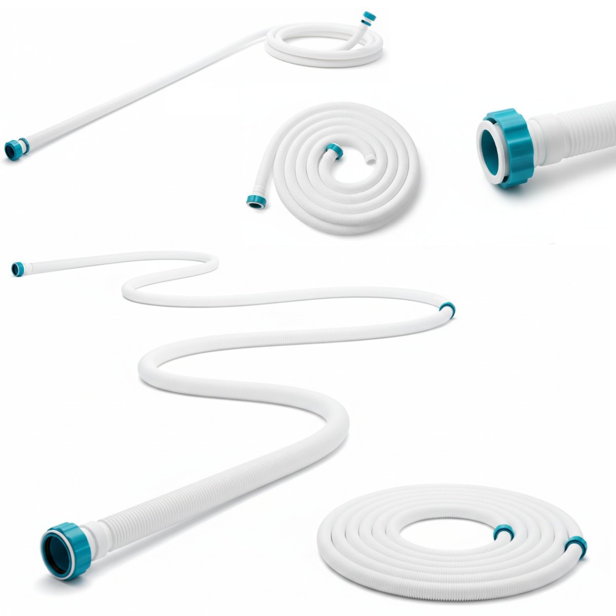 Bestway wąż basenowy  4,5 m 38 mm do pompy z nakrętkami oryginał rura 450cm