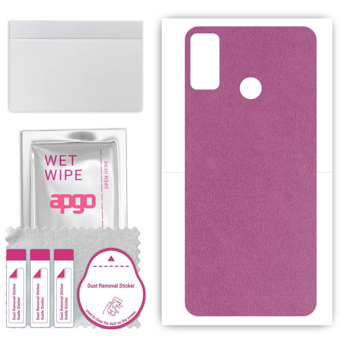 Folia naklejka skórka strukturalna na TYŁ Zamsz do Honor 9X Lite - Zamsz Fioletowy - apgo SKINS