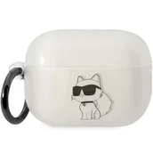 Akcesoria do słuchawek - Karl Lagerfeld KLAP2HNCHTCT Airpods Pro 2 cover transparent Ikonik Choupette - miniaturka - grafika 1