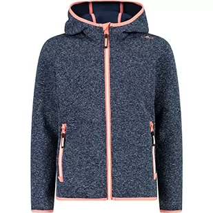 CMP - Kid G Jacket Fix Hood, Girl, Blue, 116 - Kurtki i płaszcze dla dziewczynek - miniaturka - grafika 1