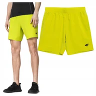 Spodenki męskie - 4F Spodenki Męskie LIMONKOWE SKMF010 M - miniaturka - grafika 1