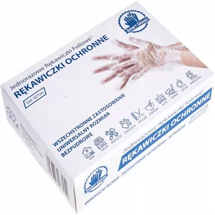 Rękawiczki Foliowe, Zrywki Jednorazowe Mocne, 500 szt. - Rękawiczki jednorazowe - miniaturka - grafika 1