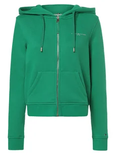 Tommy Hilfiger Damska kurtka z kapturem Kobiety Bawełna zielony jednolity, L - Kurtki damskie - miniaturka - grafika 1
