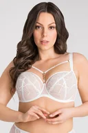 Biustonosze - Biustonosz miękki Gorsenia K849 Forever White biały - miniaturka - grafika 1