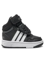 Buty dla chłopców - adidas Sneakersy Hoops Mid GW0408 Czarny - miniaturka - grafika 1
