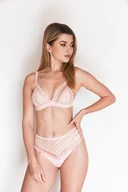 Biustonosze - Biustonosz damski koronkowy na cienkich ramiączkach Hariet Eldar brzoskwiniowy 80C - miniaturka - grafika 1