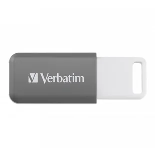 Verbatim USB flash disk, USB 2.0, 128GB, DataBar, szary, 49456, do archiwizacji danych - Pendrive - miniaturka - grafika 1