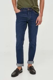 Spodnie męskie - Sisley jeansy Stockholm męskie kolor granatowy - grafika 1