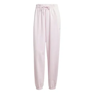 adidas Kobiety ESSENTIALS SMALL LOGO FRENCH TERRY CUFFED PANTS, clear pink/white, M - Spodnie rowerowe - miniaturka - grafika 1
