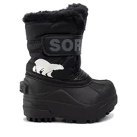 Buty dla chłopców - Śniegowce Sorel Toddler Snow Commander NV1960 Czarny - miniaturka - grafika 1