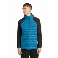 Kurtki męskie - Męska kurtka hybrydowa Jack Wolfskin ROUTEBURN PRO HYBRID M aurora blue - M - miniaturka - grafika 1
