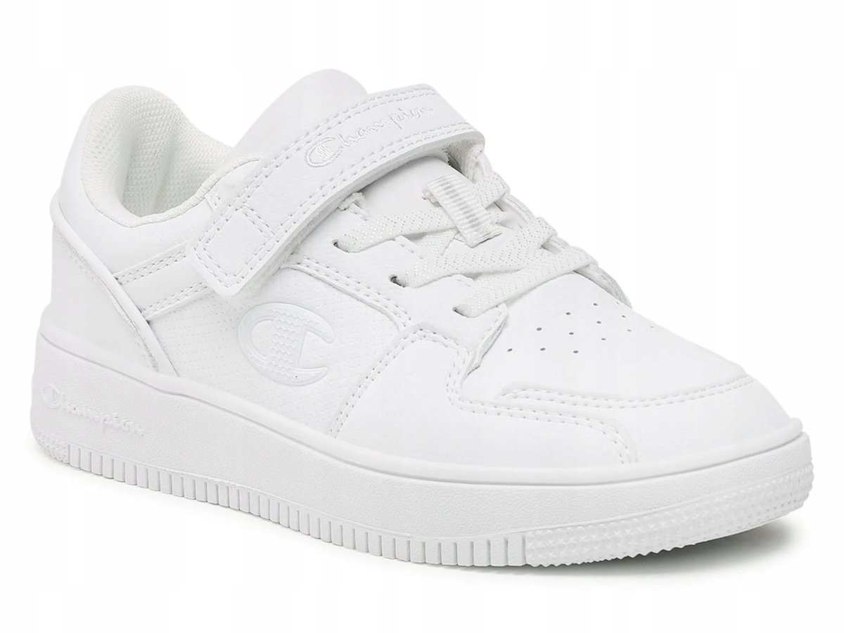 BUTY dziecięce CHAMPION S32414-WW009 sportowe niskie na rzepę białe 32