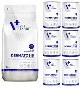 vetexpert Veterinary Diet Dog Dermatosis Rabbit&Potato 12 kg - Sucha karma dla psów - miniaturka - grafika 3