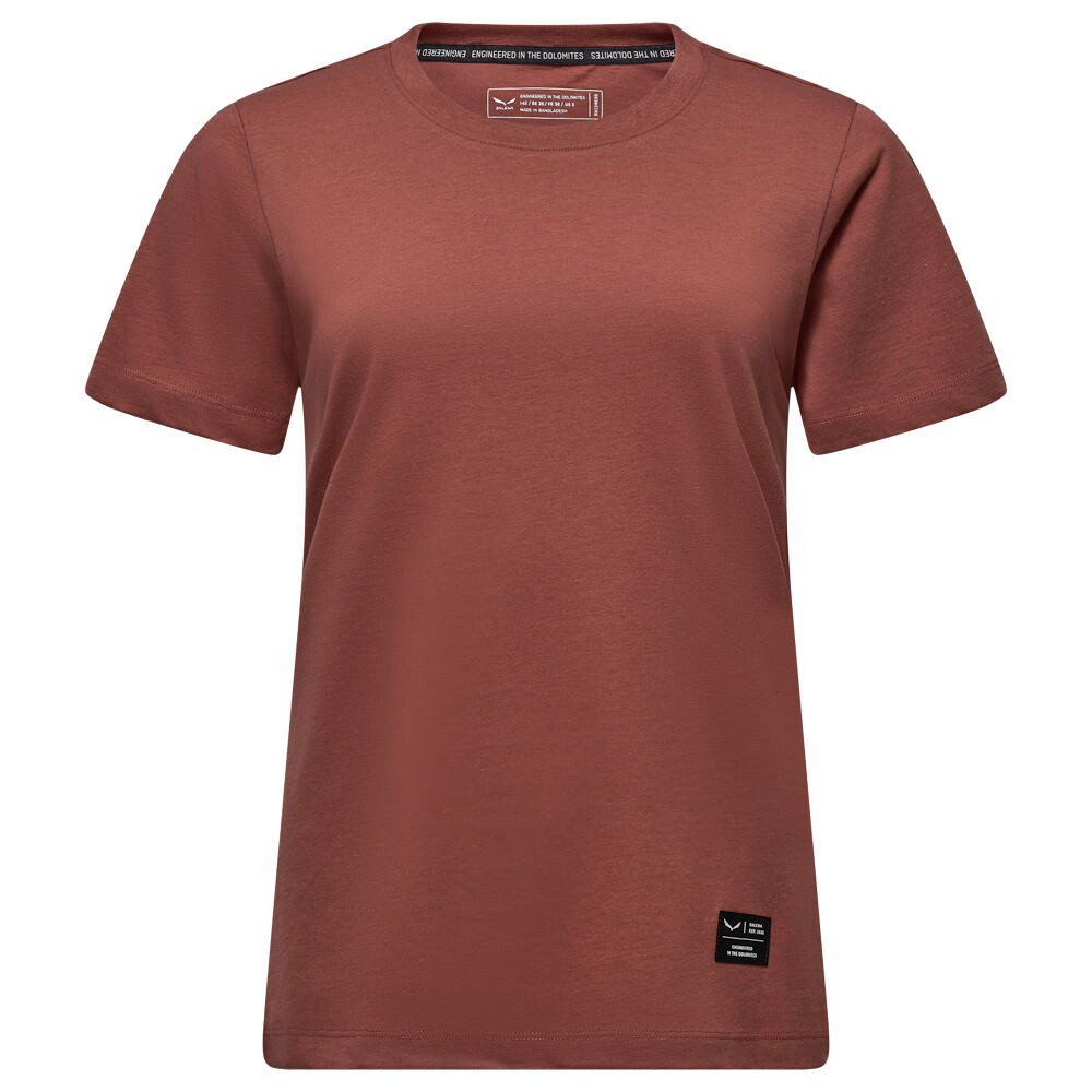 Koszulka damska Salewa Eagle Logo Patch T-Shirt Etruscan Red 40