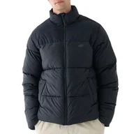 Kurtki i kamizelki sportowe męskie - Kurtka 4F WAW24TDJAM48520S - czarna - miniaturka - grafika 1