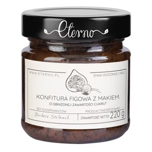 Konfitura figowa z makiem o obniżonej zawartości cukru, 220 g - Konfitury, marmolady, powidła - miniaturka - grafika 1